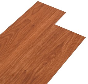 vidaXL Δάπεδο Αυτοκόλλητο Καφέ Ξύλο 5,02 μ² / 2 χιλ. από PVC