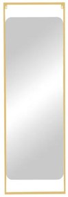 Καθρέπτης Piza Inart Χρυσό Μέταλλο 45X2X140 εκ 298-000030-298-000030-Χρυσό 298-000030