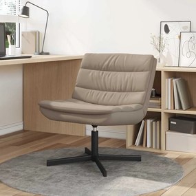 vidaXL Περιστρεφόμενη καρέκλα Καπουτσίνο 63 x 75 x 76 εκ Τεχνητό δέρμα