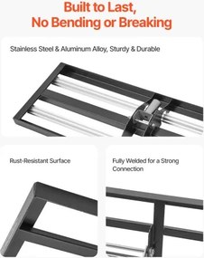 VEVOR 36x10in Lawn Leveling Rake with 83.9 in Adjustable Handle for Yard Garden