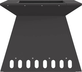 vidaXL Φωτιά Μαύρο 48 x 48 x 40 εκ Ατσάλι