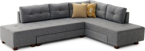 Corner Sofa-Bed Manama Corner Sofa Bed Right - Grey Grey
