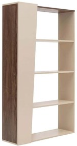 Βιβλιοθήκη Clark 550ARN3447 100x30x170cm Walnut-Beige