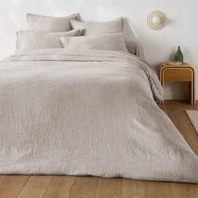 Μαξιλαροθήκη από προπλυμένο λινό, Linot Rayé