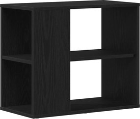 vidaXL Πλαϊνό γραφείο Μαύρη Οξυά 60 x 30 x 50 εκ. Επεξεργασμένο ξύλο