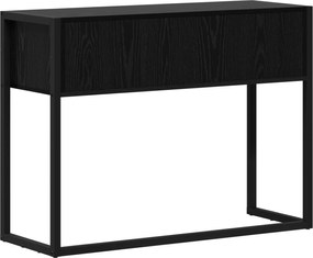 vidaXL End Table Μαύρη Οξυά 100 x 36 x 75 εκ. Επεξεργασμένο ξύλο