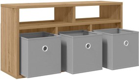 vidaXL Χαμηλό γραφείο 72 x 22,5 x 38 εκ Artisan Oak