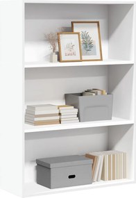 vidaXL Βιβλιοθήκη Λευκή 80x30x114 εκ. από Επεξεργασμένο Ξύλο