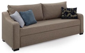 Καναπές-κρεβάτι τριθέσιος Valde, μπεζ 215x90x93cm -VAL-TED-220