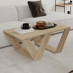 Τραπεζάκι σαλονιού Pipra  χρώμα sapphire oak 110x60x40εκ.
