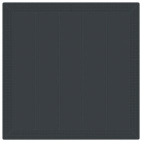 vidaXL Σετ εξωτερικής διατροφής 3 pcs Ανθρακί 100 x 100 x 73 εκ