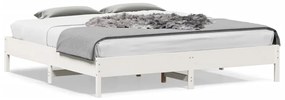 vidaXL Σκελετός Κρεβ. Χωρίς Στρώμα Λευκό 180x200 εκ Μασίφ Πεύκο