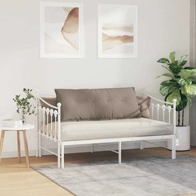 vidaXL Μαξιλάρι Πλάτης Taupe 120 x 50 cm Ύφασμα Μικροΐνας