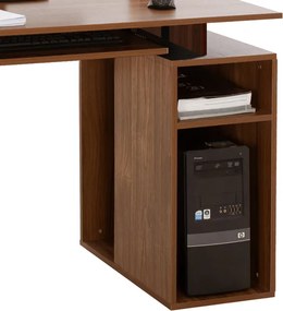 Γραφείο υπολογιστή Liberion pakoworld καρυδί 120x55x76εκ