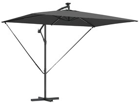 vidaXL Ομπρέλα Cantilever Banana Ανθρακί 294 x 200 x 254 εκ.