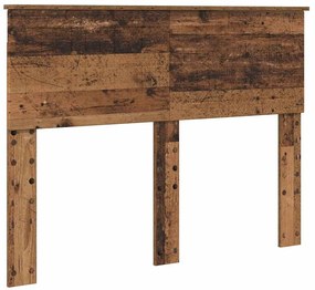 vidaXL Κεφαλάρι με κεφαλάρι Παλιό Ξύλο 120 cm Επεξεργασμένο ξύλο