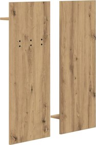 vidaXL Τοίχου Κρεμάστρα Artisan Oak 70 x 10 x 90 εκ.