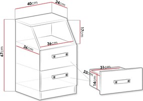 Συρτάρι γραφείου Trafiko-Mple