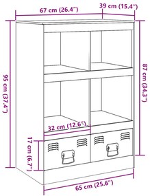 ΒΙΤΡΙΝΑ ΠΡΑΣΙΝΟ ΛΑΔΙ 67X39X95 ΕΚ. ΑΠΟ ΑΤΣΑΛΙ 841803