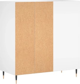 vidaXL Έπιπλο Δίσκων Λευκό 84,5 x 38 x 89 εκ. από Επεξεργασμένο Ξύλο