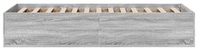 vidaXL Πλαίσιο Κρεβατιού Γκρι Sonoma 90x200 εκ. Επεξεργασμένο Ξύλο