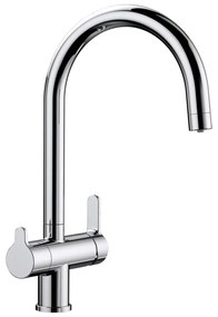 Blanco Trima Chrome Μπαταρία Κουζίνας Ψηλή Φιλτραρίσματος Νερού με Περιστρεφόμενο Ρουξούνι