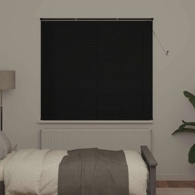 vidaXL Βενετσιάνικη Σκίαση Μαύρο 150 x 140 εκ. 25 mm PVC