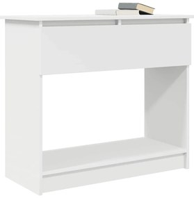 vidaXL Τραπέζι κονσόλας με συρτάρια Λευκό 85,5x38,5x74,5 cm