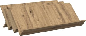 vidaXL Ράφι Περιοδικών με ράφι Artisan Oak 90 x 53 x 28,5 εκ