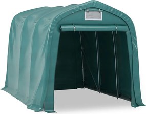 vidaXL Κιόσκι Γκαράζ Πράσινο 2,4 x 3,6 μ. από PVC