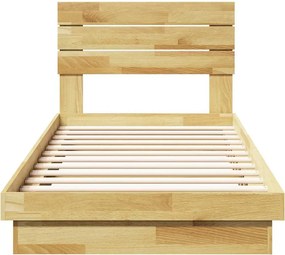 vidaXL Πλαίσιο κρεβατιού με κεφαλάρι χωρίς στρώμα 75x190 cm