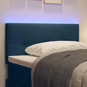 vidaXL LED Κεφαλάρι με φώτα λωρίδας LED με κεφαλάρι Μπλε 100 cm ύφασμα