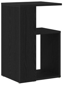 vidaXL Τραπέζι πλευράς Μαύρο Δρυς 36x30x56 εκ Επεξεργασμένο ξύλο