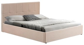 Intrahome Κρεβάτι διπλό με αποθηκευτικό χώρο Zamblene Intrahome μπεζ ύφασμα 160x200εκ | SKU: INTRAPA-458111122