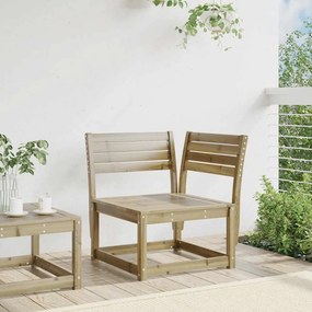 vidaXL Καναπές Κήπου Γωνιακός 73x73x78 εκ. Επεξ. Πεύκου