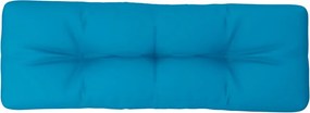 vidaXL Μαξιλάρι Παλέτας Ανοιχτό Μπλε 120 x 40 x 12 εκ. Υφασμάτινο