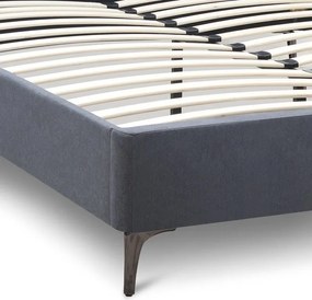 Κρεβάτι Marvel Megapap υφασμάτινο χρώμα ανθρακί 160x200εκ.