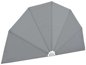 vidaXL Σκίαστρο Βεράντας Πλαϊνό Πτυσσόμενο Γκρι 160 εκ.