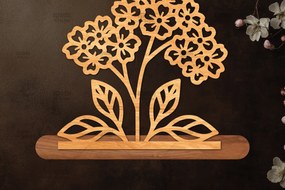 Intra απο ξύλο plywood 3mm-4mm πάχος - Βάση κοπής με λέιζερ λουλουδιών, δώρο για την ημέρα της μητέρας Δίασταση 20x20 cm INTRAFABR-114539278