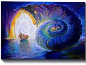 Πίνακας Καμβάς 529TCR1521 100x70cm Multi Wallity Οριζόντιοι Wood, Canvas