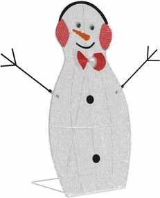 vidaXL Φωτιζόμενη Οικογένεια Χιονάνθρωπων 3 pcs Θερμό λευκό