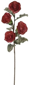 Τεχνητό Λουλούδι Τριαντάφυλλο 00-00-6117-1 86/37cm Bordo Marhome Foam