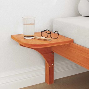 vidaXL Πλαίσιο κρεβατιού με κομοδίνα Καφέ 75 x 190 cm Καφέ κεριού