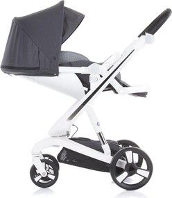Καρότσι 3 σε 1 "Electra" white frame - silver