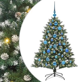 vidaXL Τεχνητό Χριστουγεννιάτικο Δέντρο με 150 LED Πράσινο 120 cm