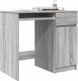 vidaXL Γραφείο Γκρι Sonoma 86x49x76 εκ. από Επεξεργασμένο Ξύλο