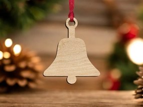 Σετ των 3 Intra απο ξύλο plywood 3mm-4mm πάχος – Παραδοσιακό κουδούνι στολίδι κενό κόψιμο 30x30 cm INTRAVECTRY-MY542794