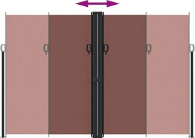 vidaXL Σκίαστρο Πλαϊνό Συρόμενο Καφέ 220 x 1200 εκ.