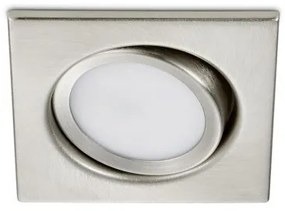 Χωνευτό Σποτ Φωτιστικό Οροφής LED 5W Νίκελ Ματ Περιστρεφόμενο 8x8cm Rila 650210107 Lighting-650210107-Νίκελ Ματ 650210107