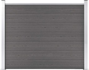 vidaXL Πάνελ Περίφραξης Γκρι 180 x 146 εκ. από WPC